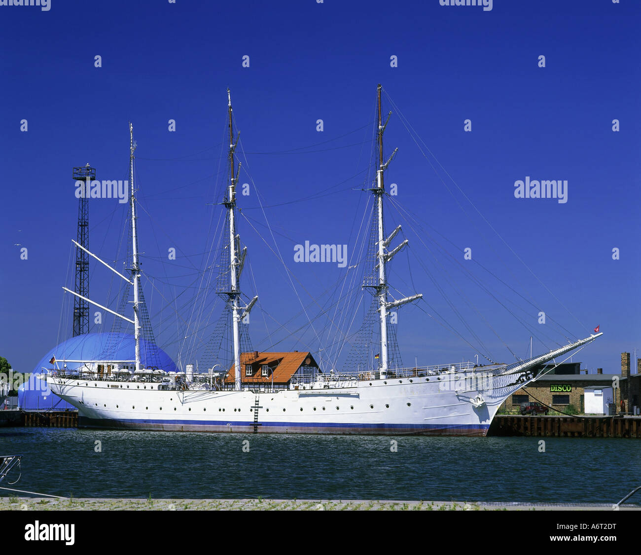 Transporte / Transporte, Navegación, velero velero con /, el Gorch Fock, Alemania, Stralsund, formación, barcos sailers, launchi Foto de stock