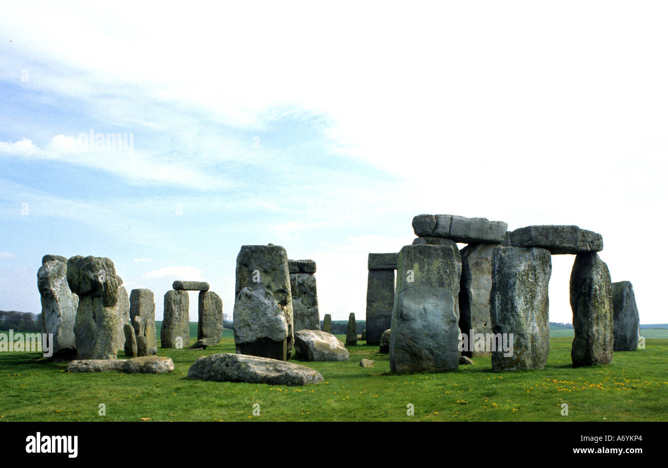 Stonehenge astronómico monolítico de piedra permanente Foto de stock