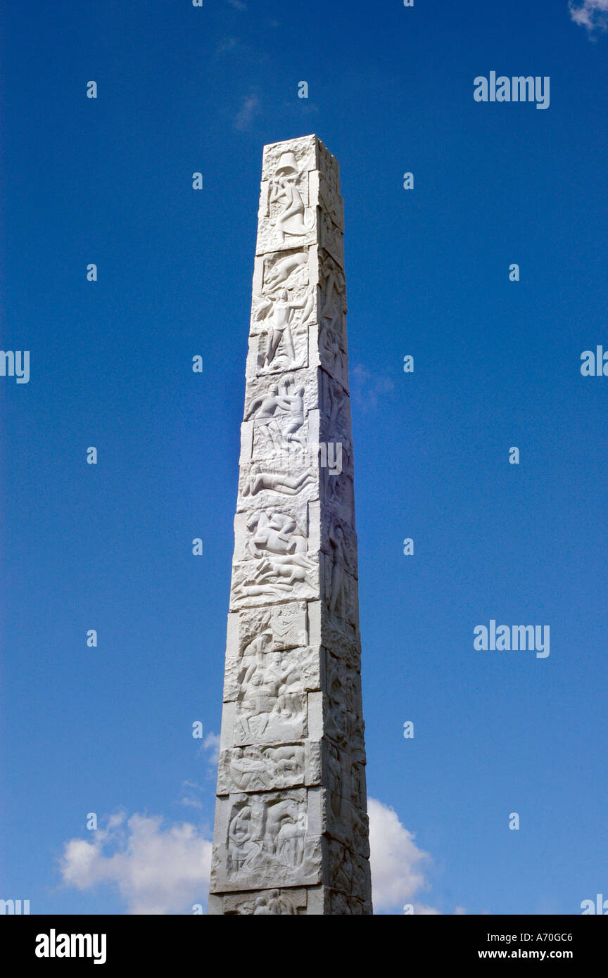 Obelisco Marconi Roma Italia Foto de stock