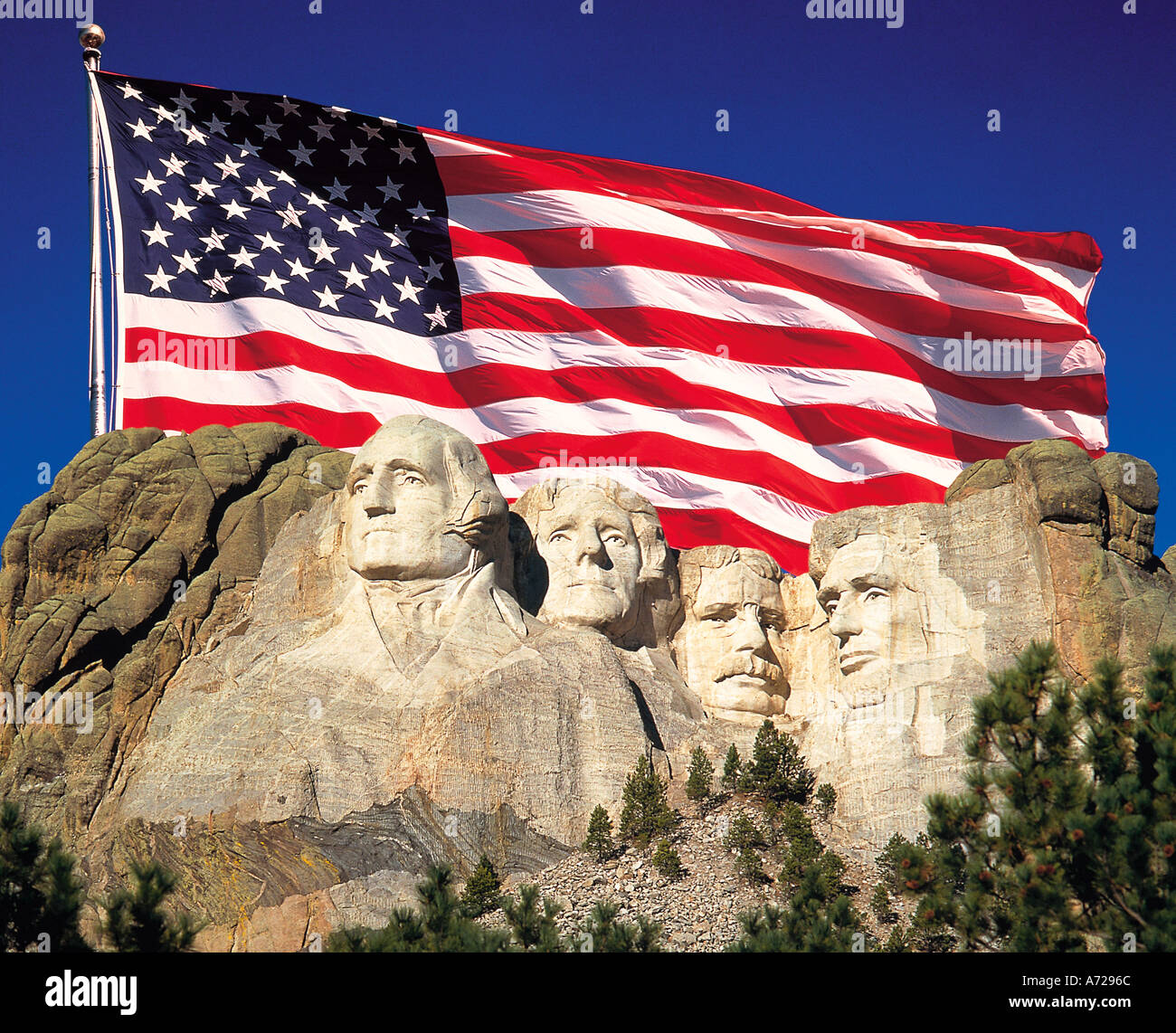 El Monumento Nacional Monte Rushmore en Dakota del Sur cuatro U presidente rostros esculpidos en
