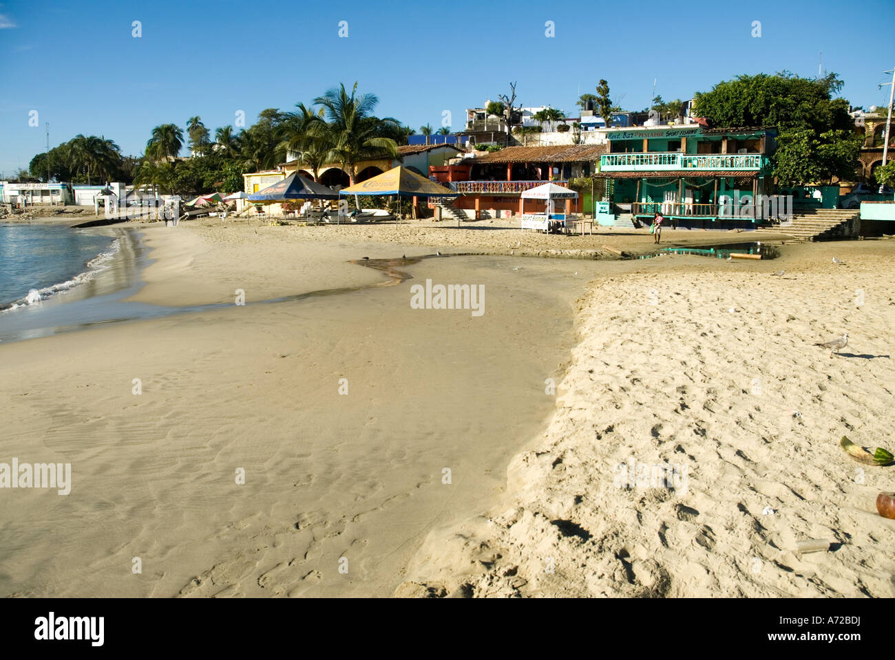 Puerto Escondido Vistas Panoramicas Playa Zicatela Oaxaca Mexico Fotografia De Stock Alamy