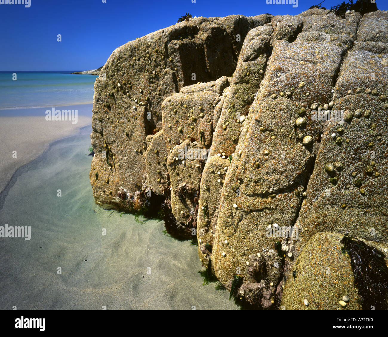 IE - CONNEMARA: la costa de la isla de Omey Foto de stock