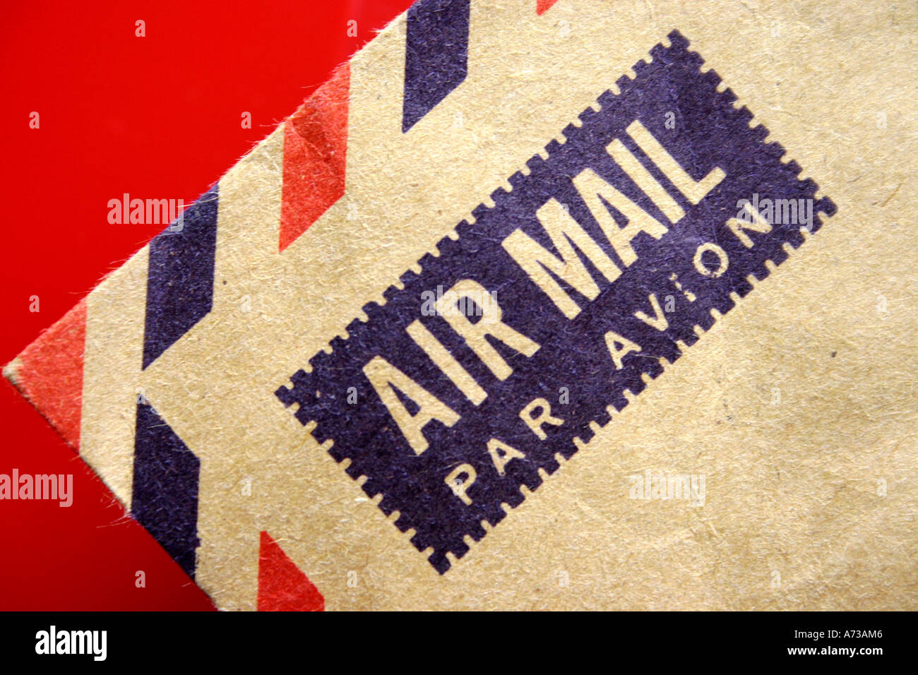 El correo aéreo, par Avion Foto de stock