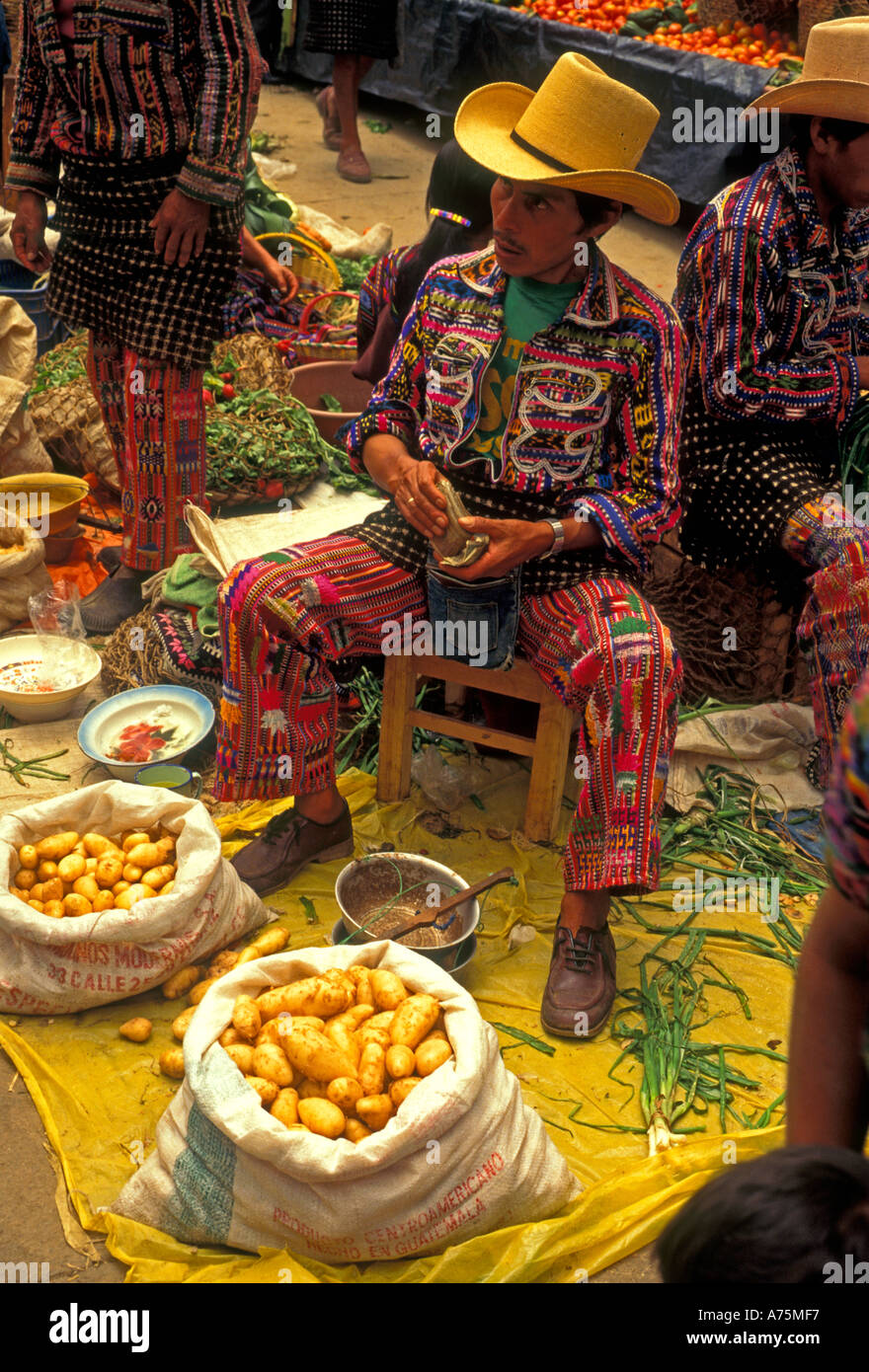 Los guatemaltecos, guatemaltecas, Maya, Maya, la gente, los vendedores