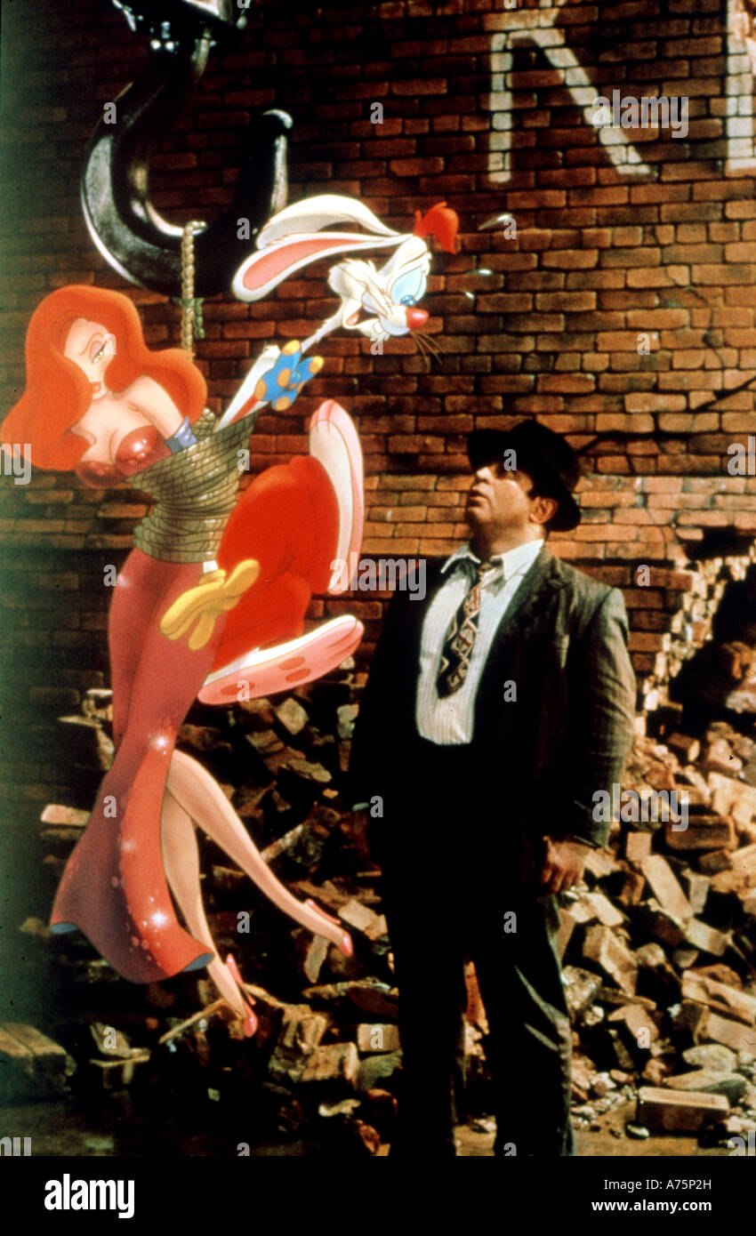 Quién engañó a Roger Rabbit? 1988 Buena Vista film con Bob Hoskins Foto de stock