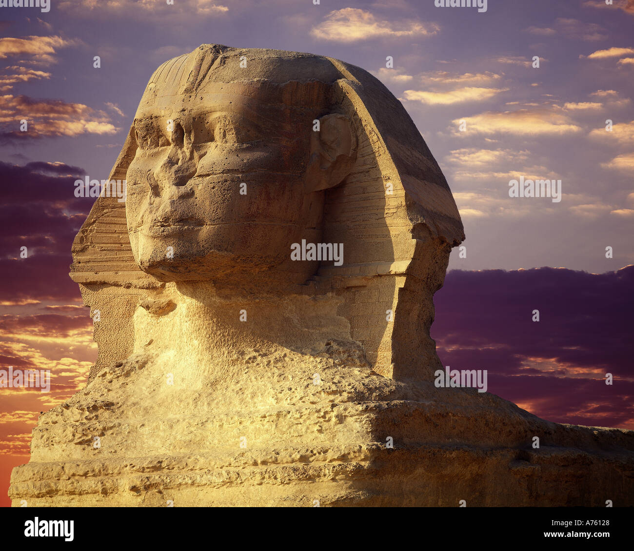 La Esfinge en Giza, Egipto Foto de stock