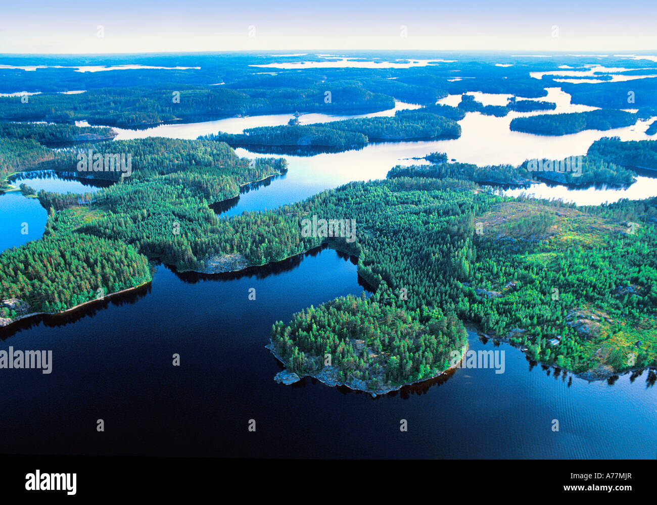 Finlandia SAVONLINNA LAKELANDS SAIMAA el lago Saimaa sistema lacustre