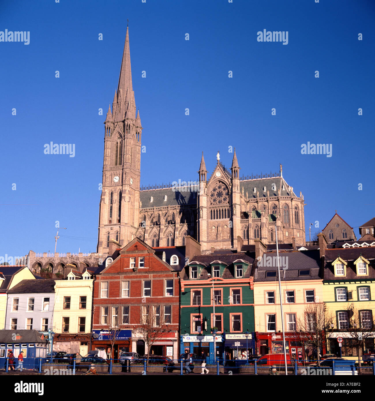 La Catedral de St Coleman Cobh Co Cork Ireland Foto de stock