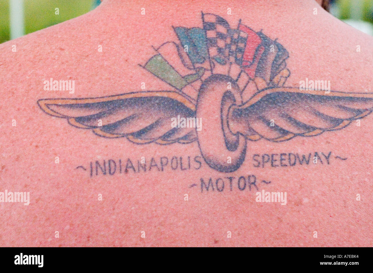 Indianapolis 500 tatuaje Fotografía de stock - Alamy