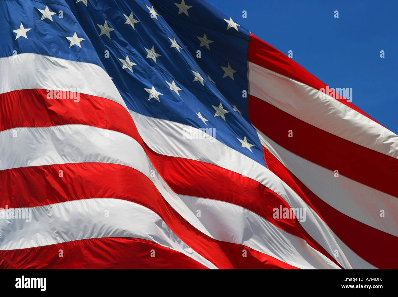 Estados Unidos de América bandera europea de las barras y estrellas Foto de stock