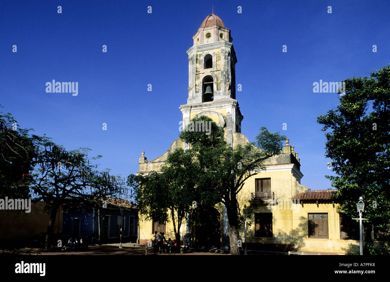 Cuba, provincia de Sancti Spiritus, la ciudad colonial de Trinidad, el ex convento de San Francisco, Patrimonio Mundial de la UNESCO Foto de stock