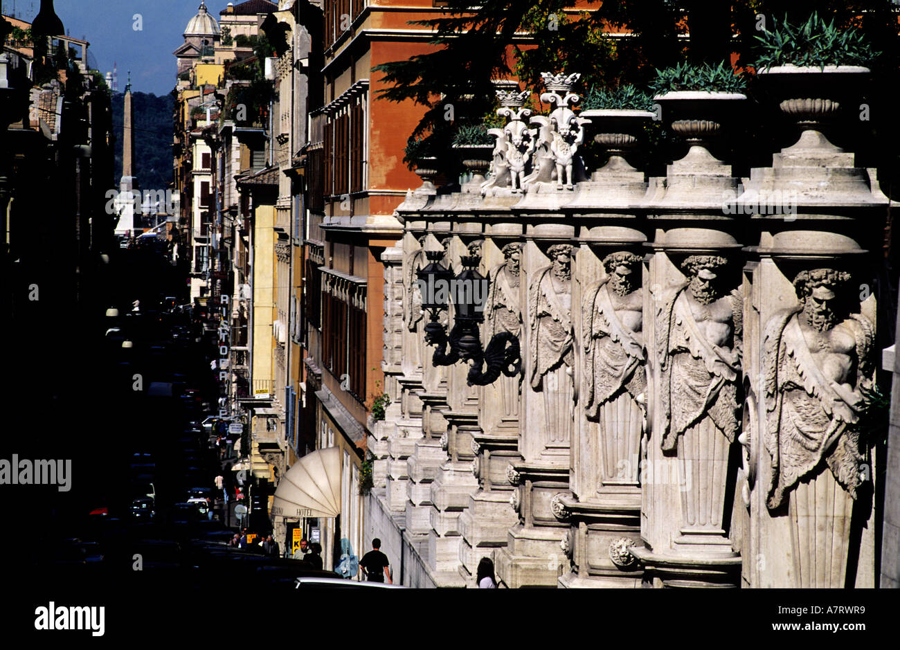 Italia, Lazio, Roma, cerca de la Palazce Barberini Foto de stock