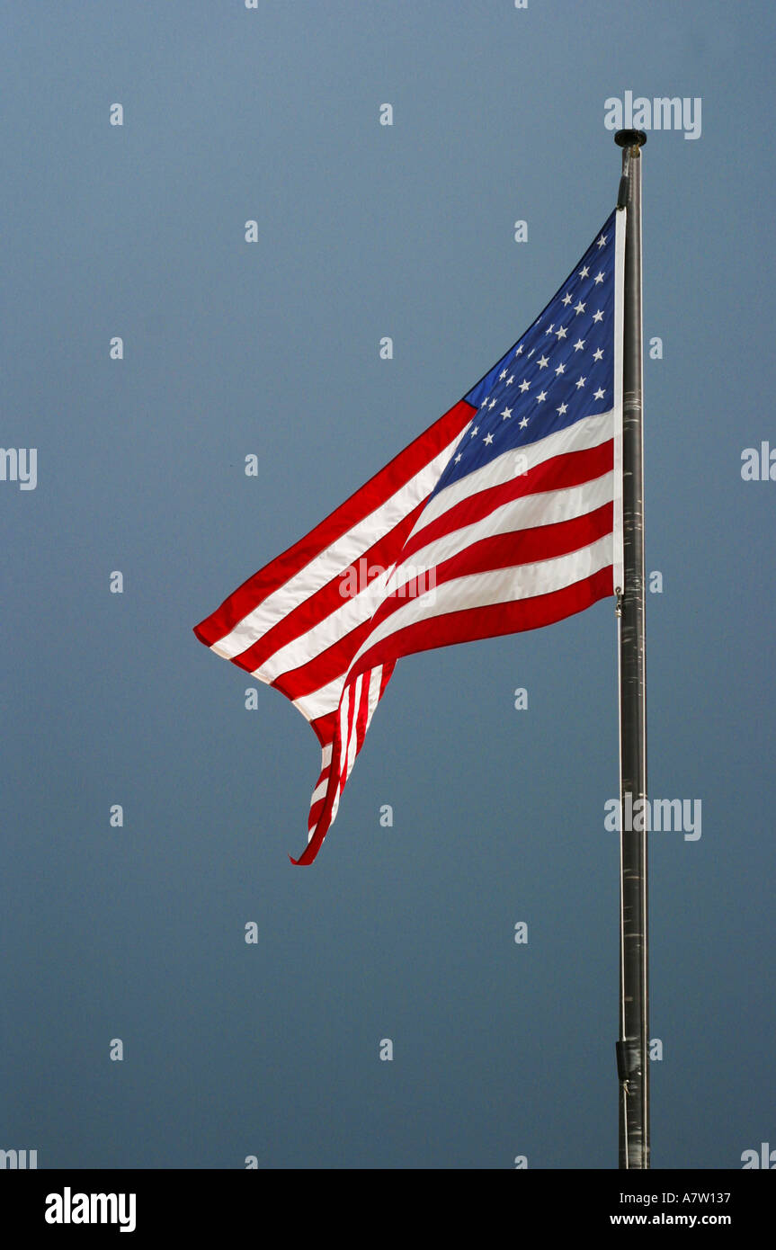 Estados Unidos de América bandera europea de las barras y estrellas Foto de stock