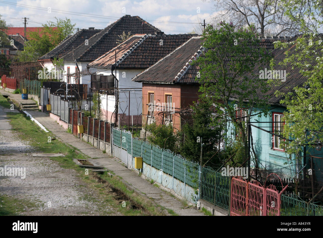 Copsa Mica es la ciudad más contaminada de Europa en abril de 2007 Rumania Foto de stock