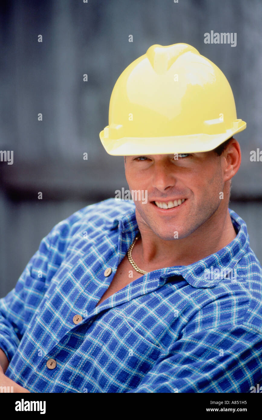 Industria. Ingeniero de construcción. Man. Foto de stock