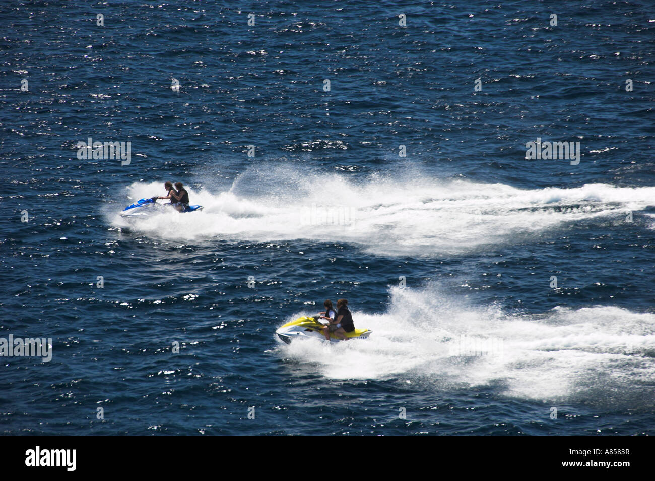 Jet ski actividades recreativas offshore en Cabo San Lucas, México Foto de stock