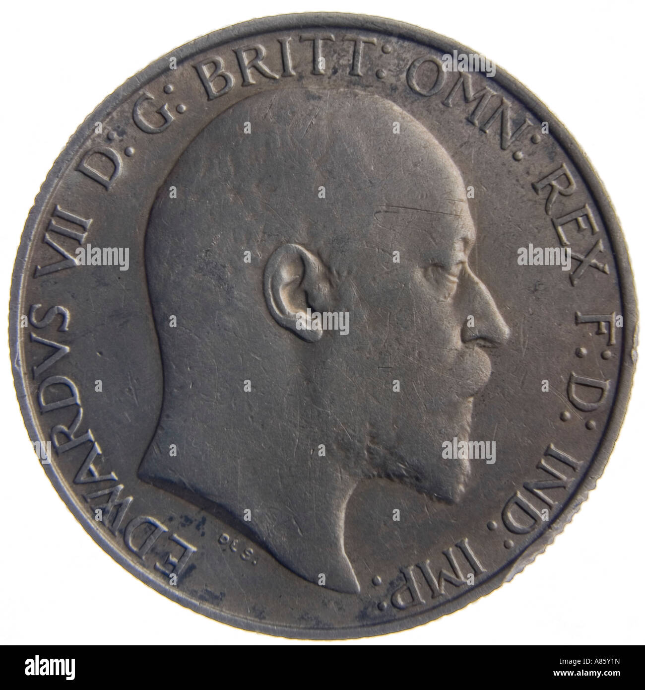 Edward VII Séptima Florin Coin Foto de stock