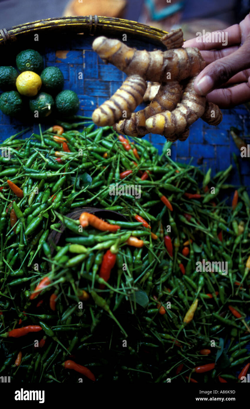 Marketplace Banda isla del archipiélago de las Molucas o islas de las especias de Indonesia Foto de stock