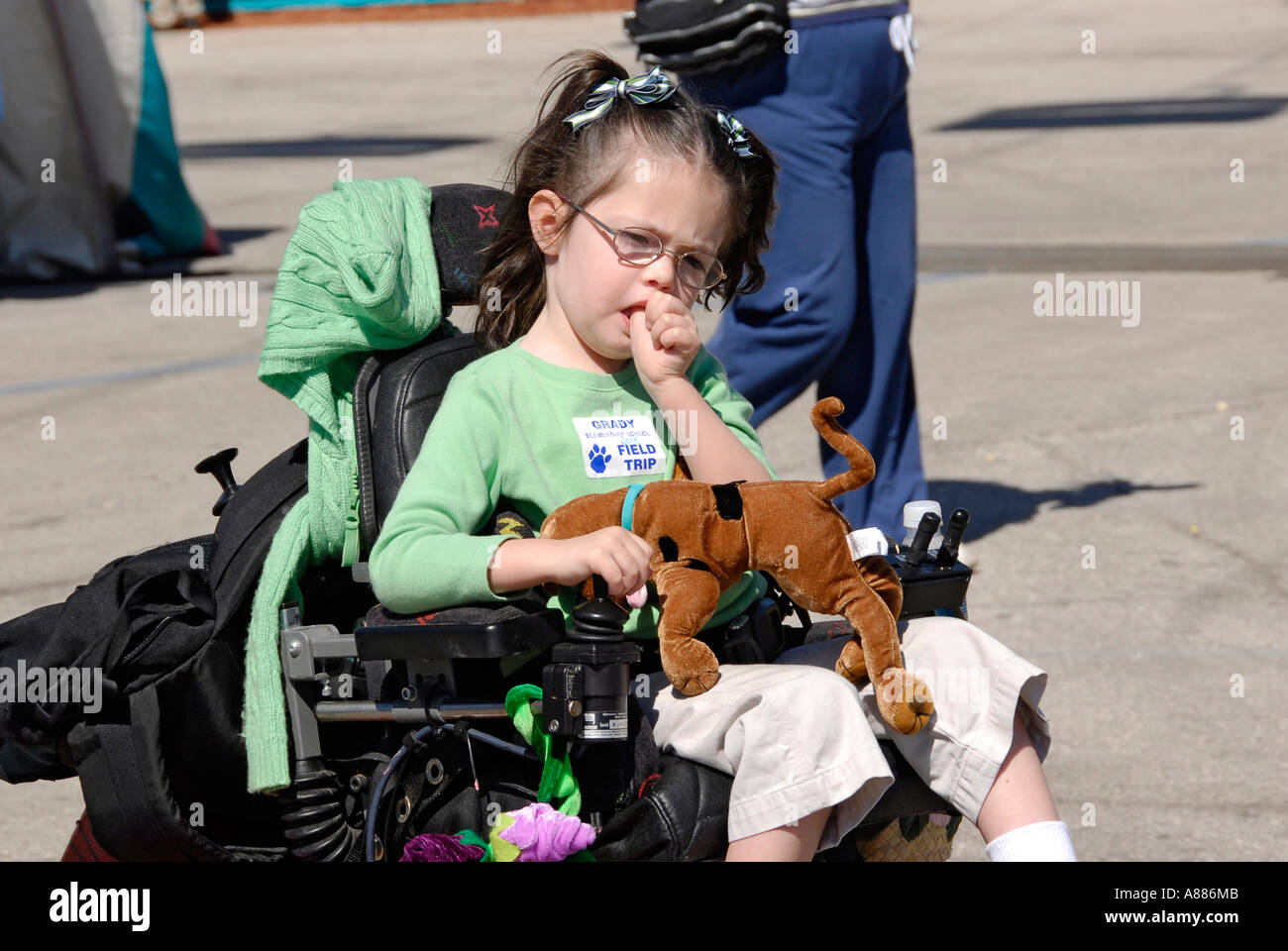 Los niños discapacitados asistir y disfrutar de la Feria del Estado de Florida, en Tampa, FL Florida Foto de stock