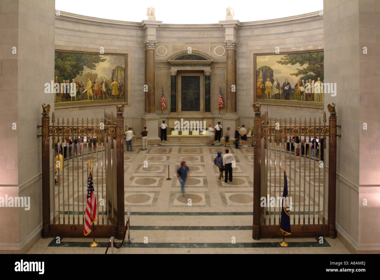 Ee.Uu. Washington DC los Archivos Nacionales Rotunda Foto de stock
