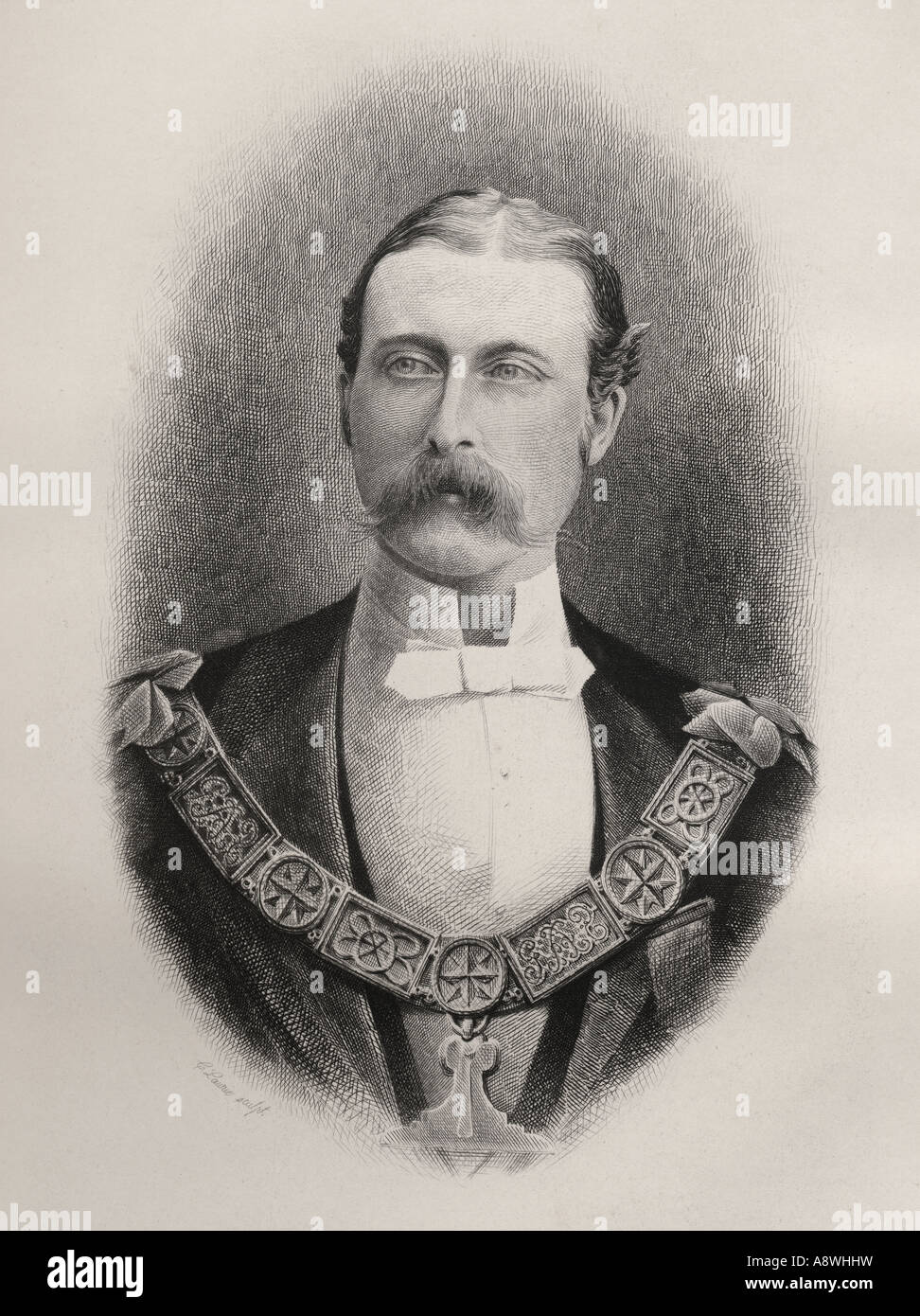 Príncipe Arturo Guillermo Patrick, Duque de Connaught y Strathearn, 1850 - 1942. Foto de stock