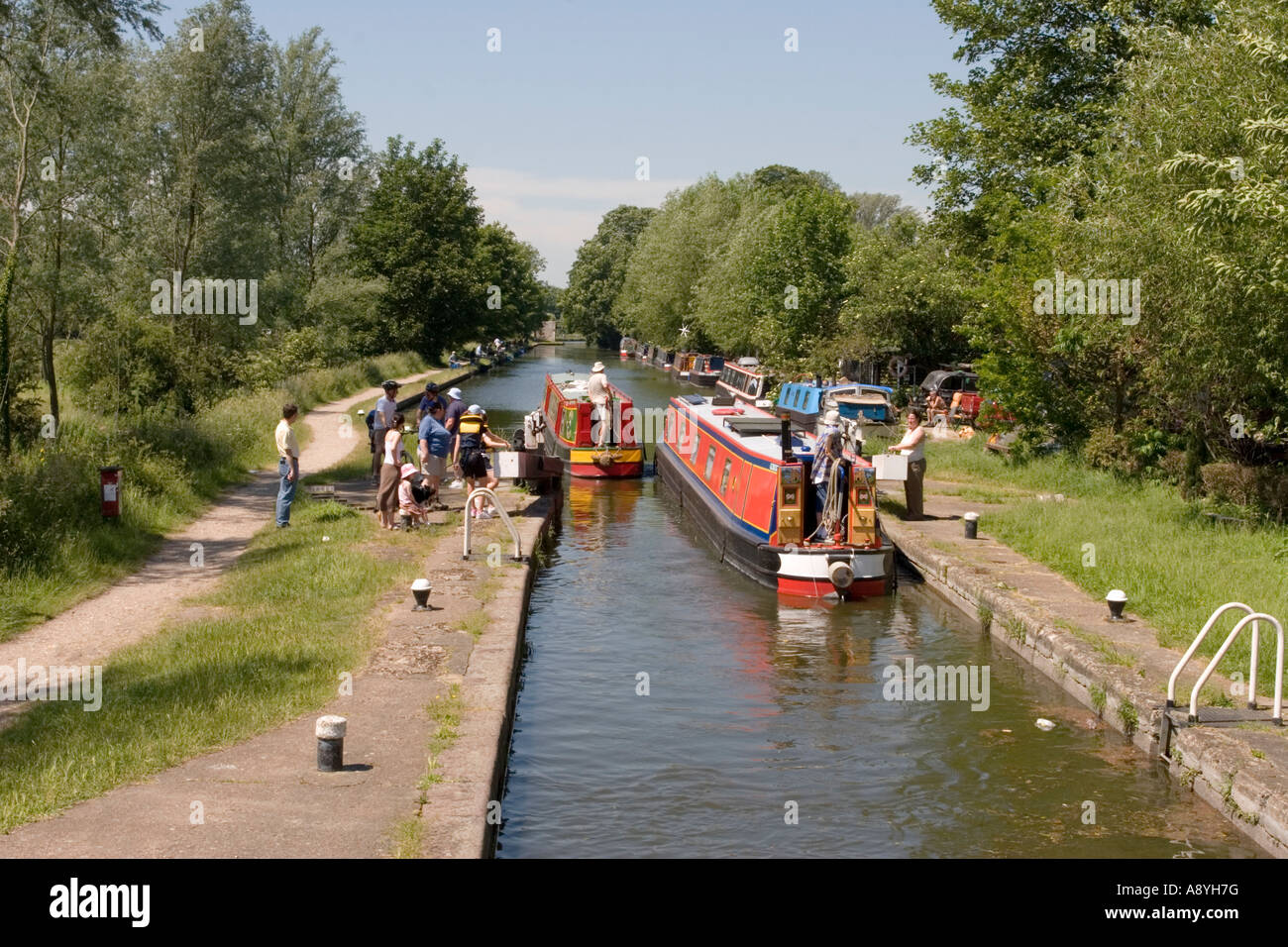 Grand Union Canal - Hemel Hempstead, Hertfordshire Foto de stock