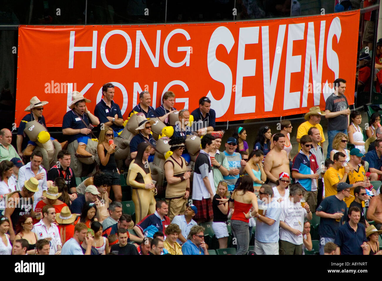 Infame Sur representa Hong Kong Rugby Sevens 2007 Foto de stock