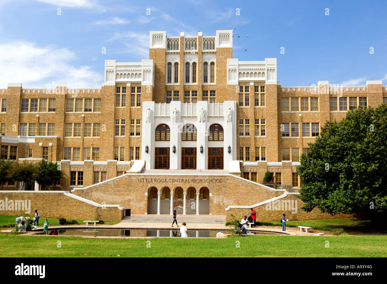 Central High School de Little Rock, AR Foto de stock