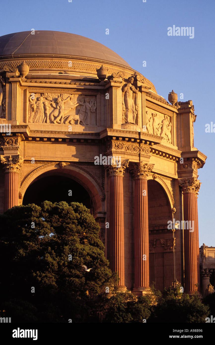 California, San Francisco, el Palacio de Bellas Artes Foto de stock