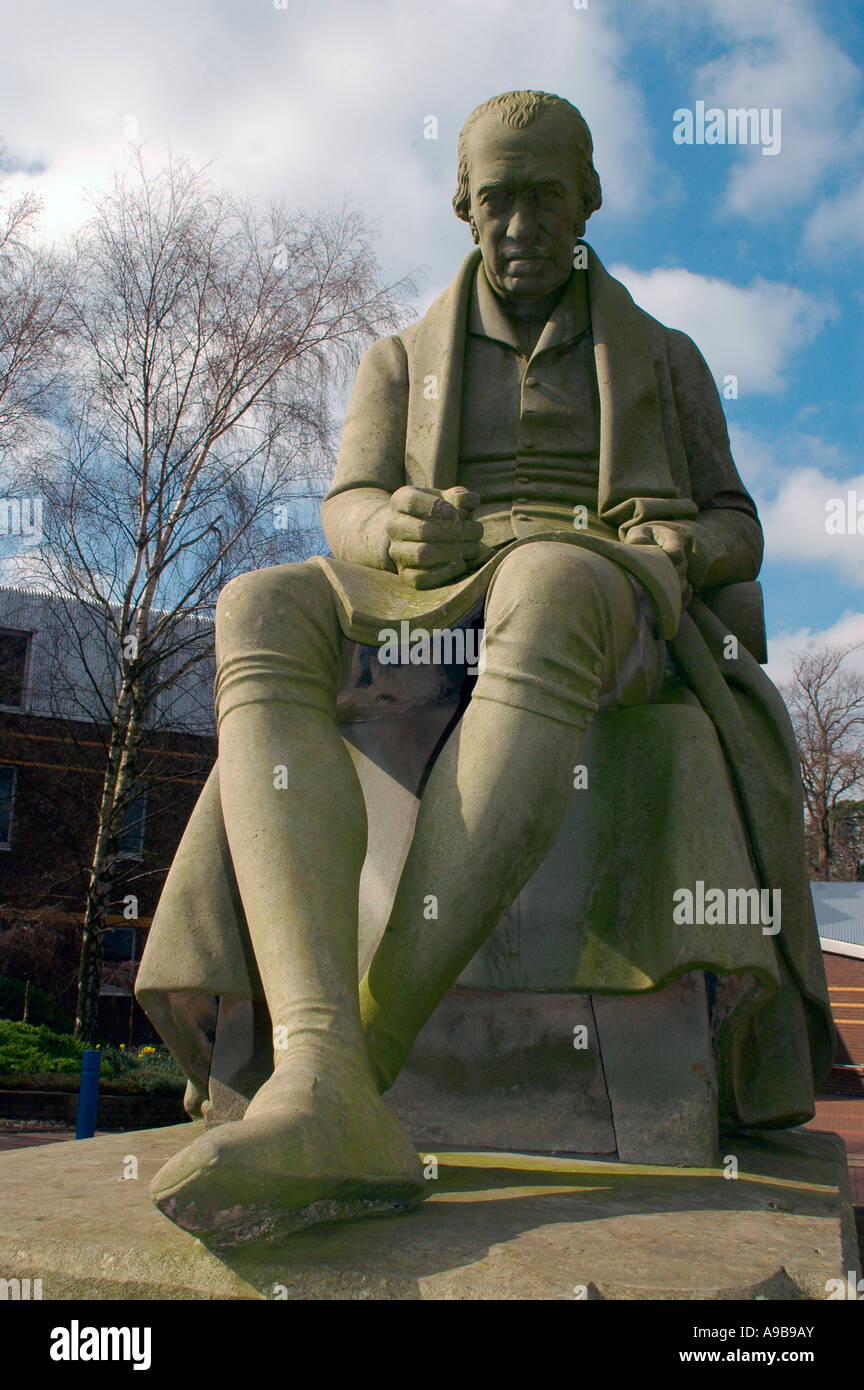 Estatua de James Watt , Riccarton Campus, la Universidad Heriot Watt, Edimburgo, Escocia, Reino Unido Foto de stock
