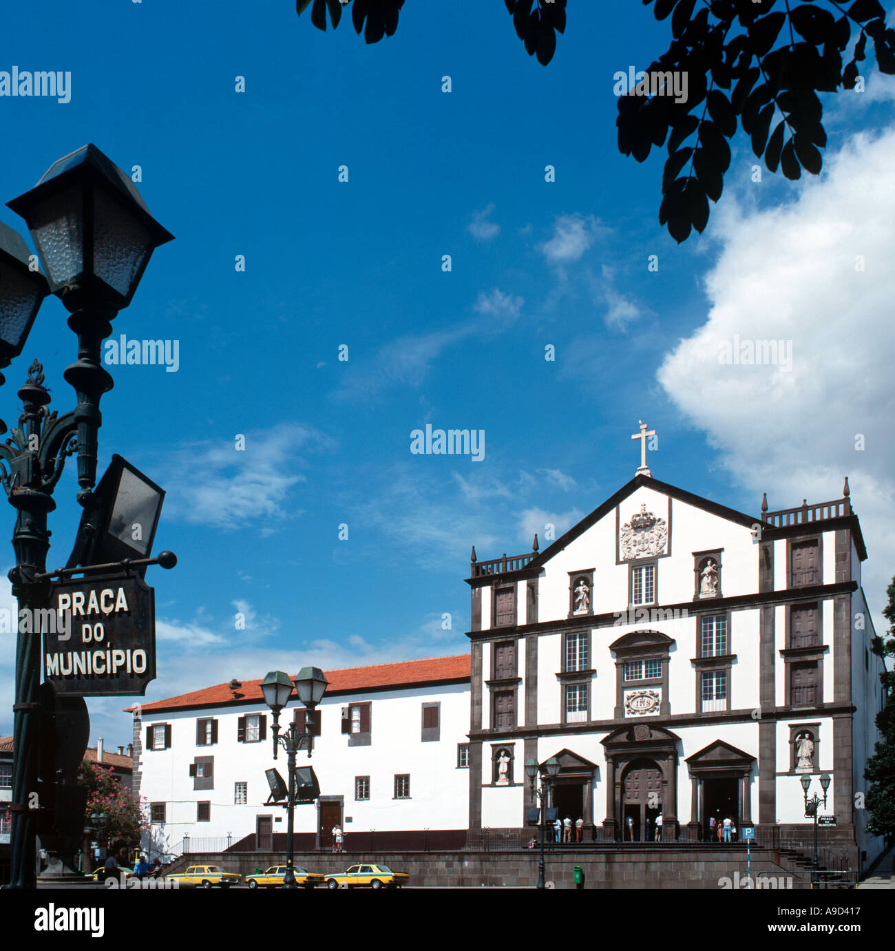 Praca do Municipio (Plaza Principal), Funchal, Madeira, Portugal Foto de stock