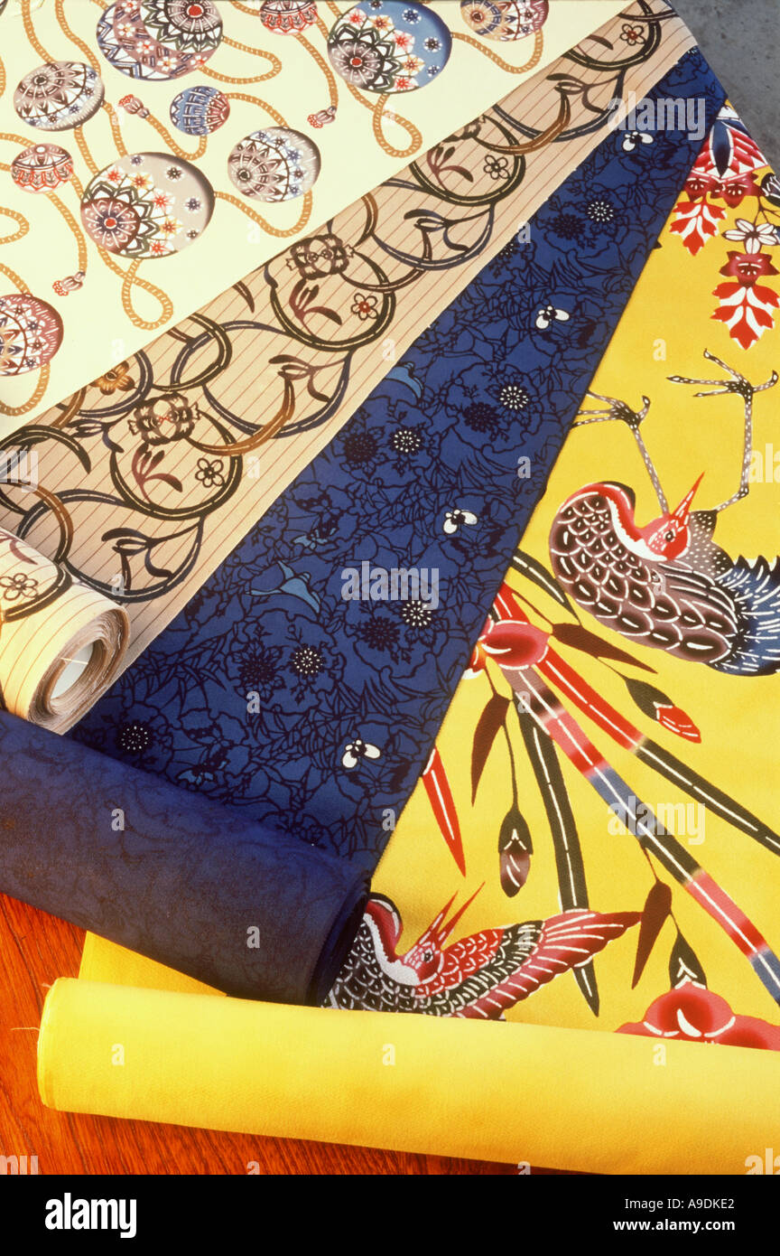 Kimono tejido Okinawa, Japón Foto de stock