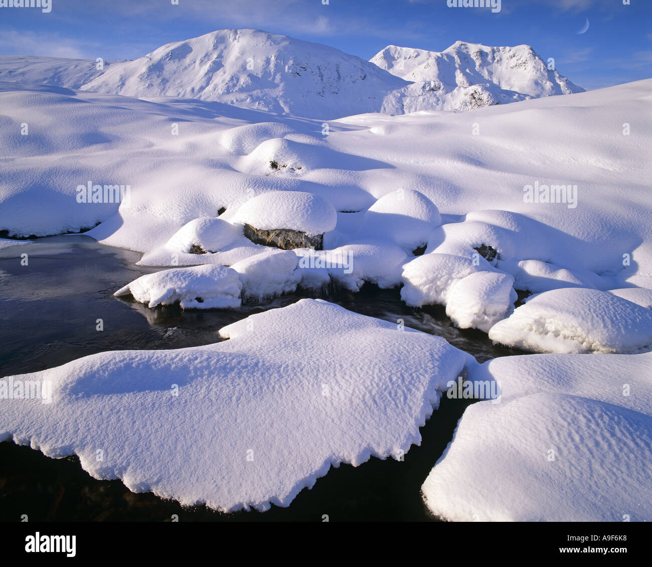 GB - Escocia: Invierno en Glen Coe Foto de stock