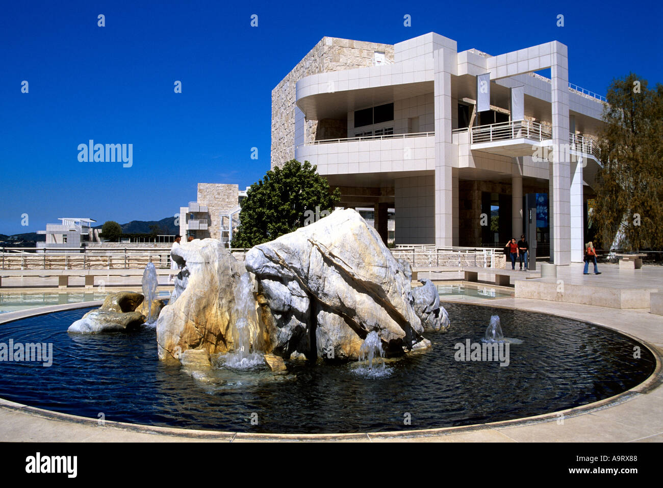 El Getty Center de Los Angeles California Foto de stock