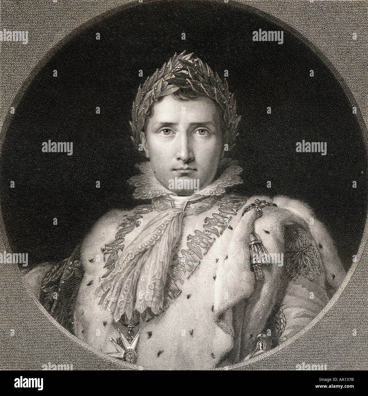 Napoleón Bonaparte, 1769 -1821. Estadista francés y líder militar. El emperador de los Franceses Foto de stock