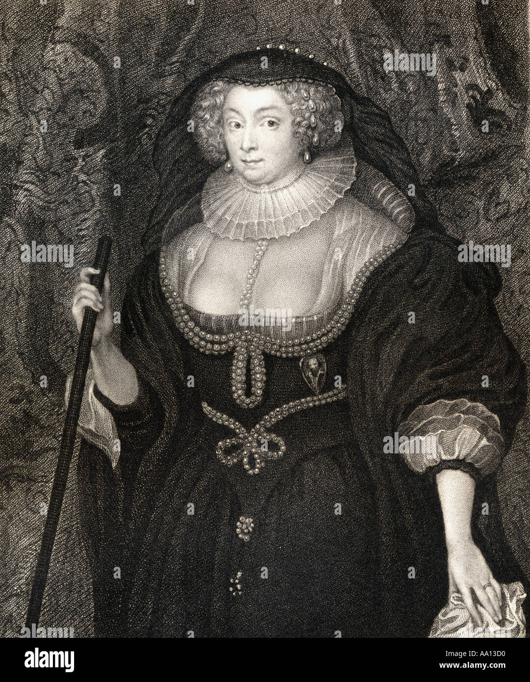 Frances Stewart, Duquesa de Richmond y Lennox, Condesa de Hertford, née Howard, c. 1578 - 1639. Esposa de Ludovic Stewart, 2do duque de Lennox. Foto de stock