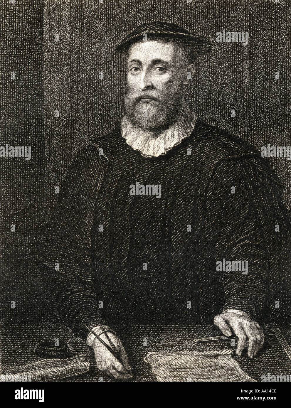 John Knox, C 1514 - 1572. Ministro, teólogo y líder de la Reforma Escocesa Foto de stock