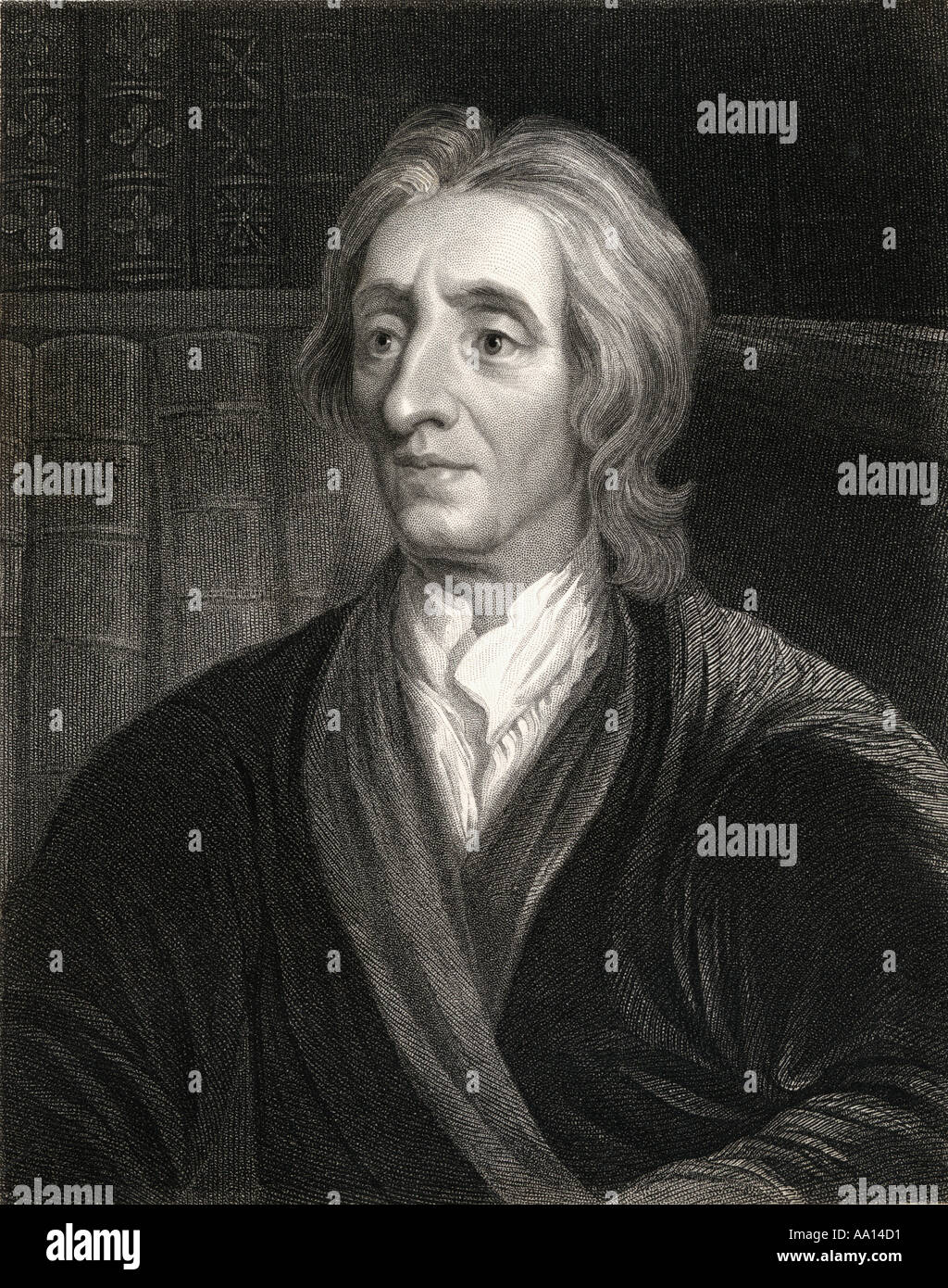 John Locke, 1632 - 1704. El filósofo y médico, quien fundó la escuela del empirismo. Foto de stock