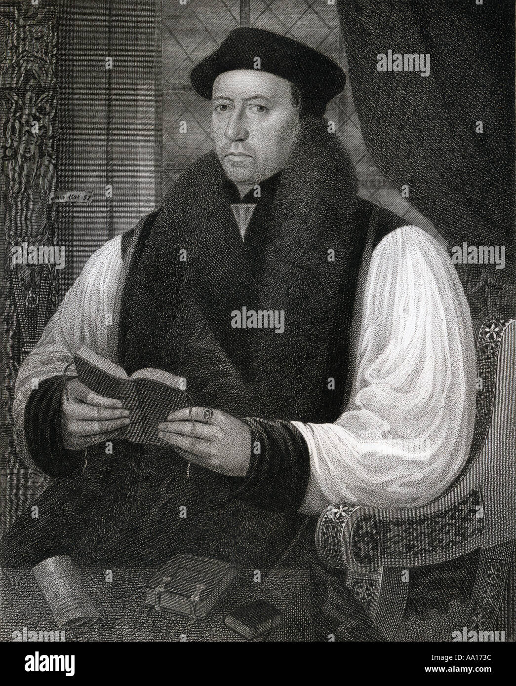 Tomás Cranmer, 1489 - 1556. Líder de la Reforma inglesa y el Arzobispo de Canterbury Foto de stock