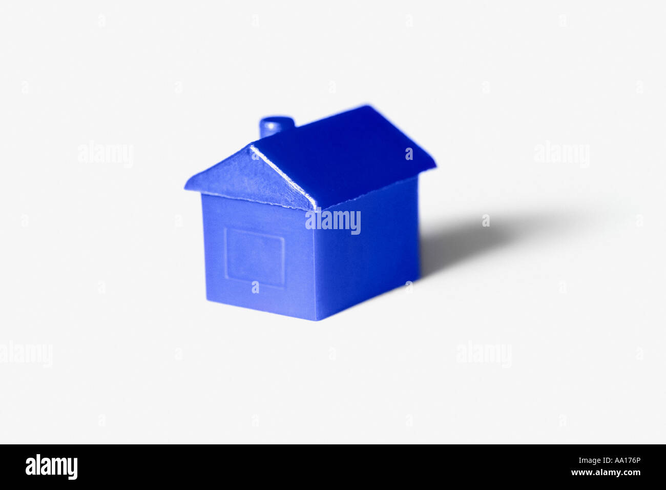 Modelo de casa azul Foto de stock