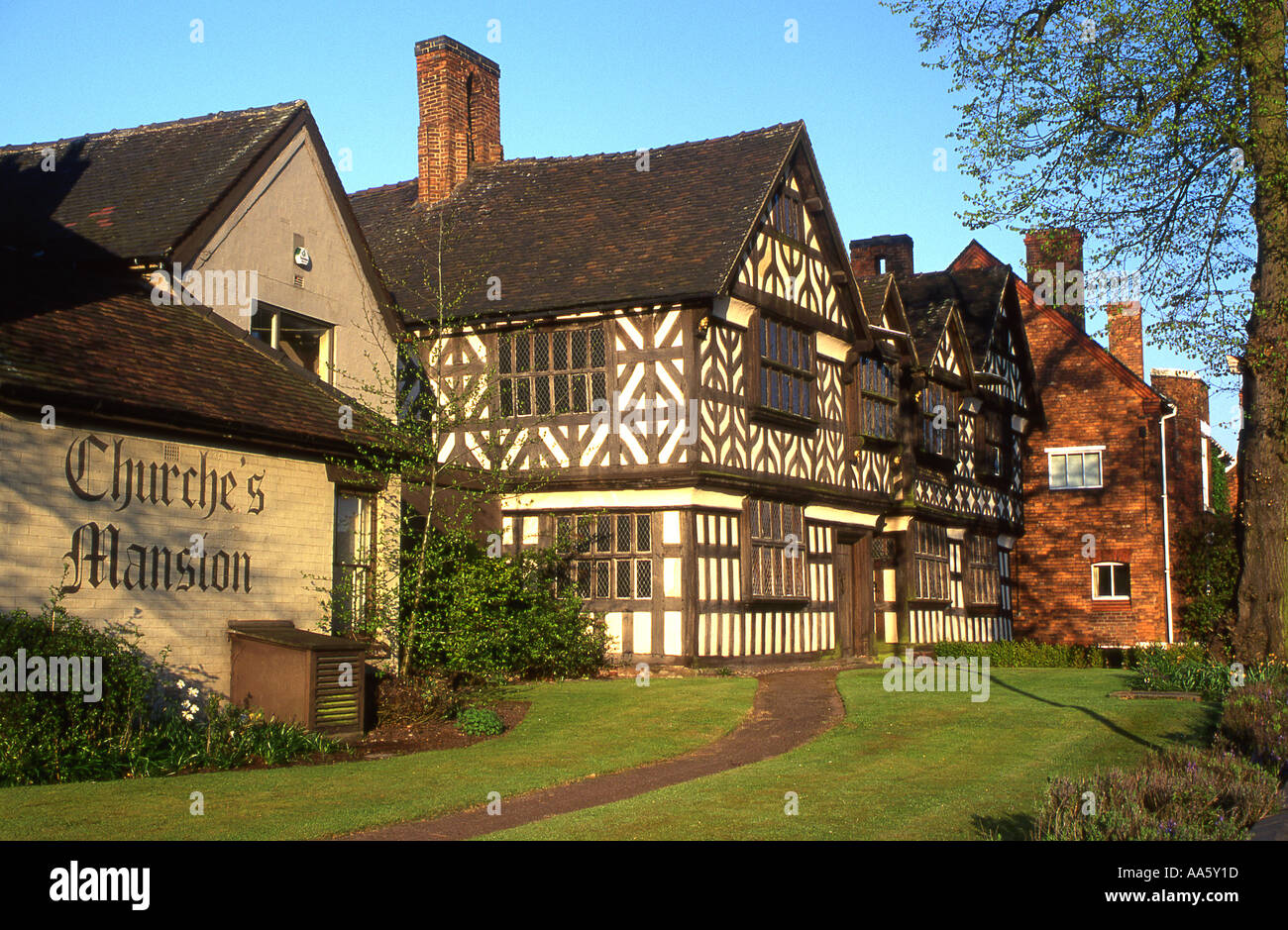 Iglesias Mansion, Nantwich, Cheshire, Inglaterra, Reino Unido. Foto de stock