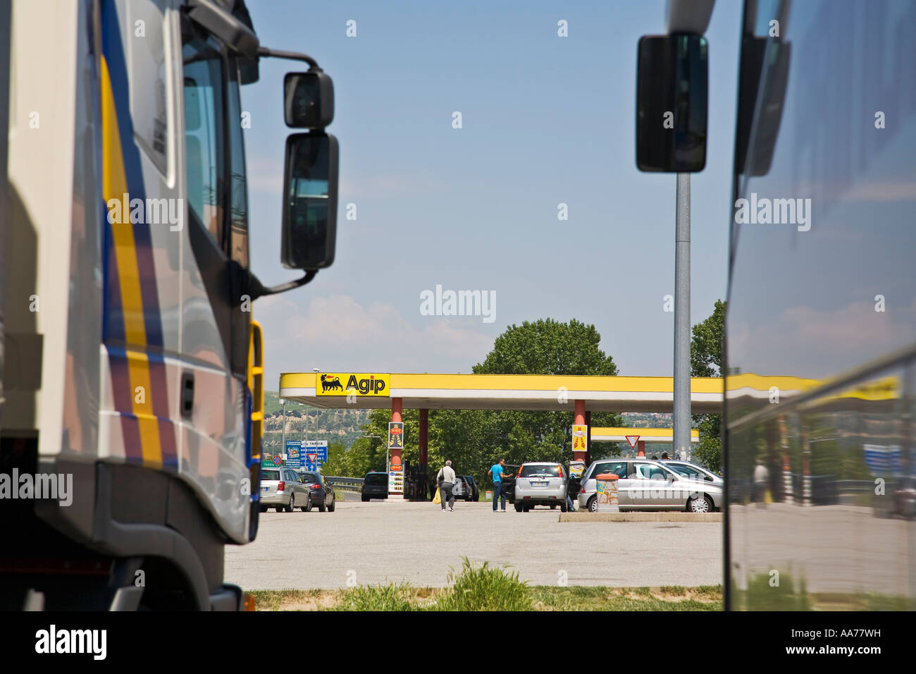 Autogrill Autostrada A1 Tarsia Italia Fotografía de stock Alamy