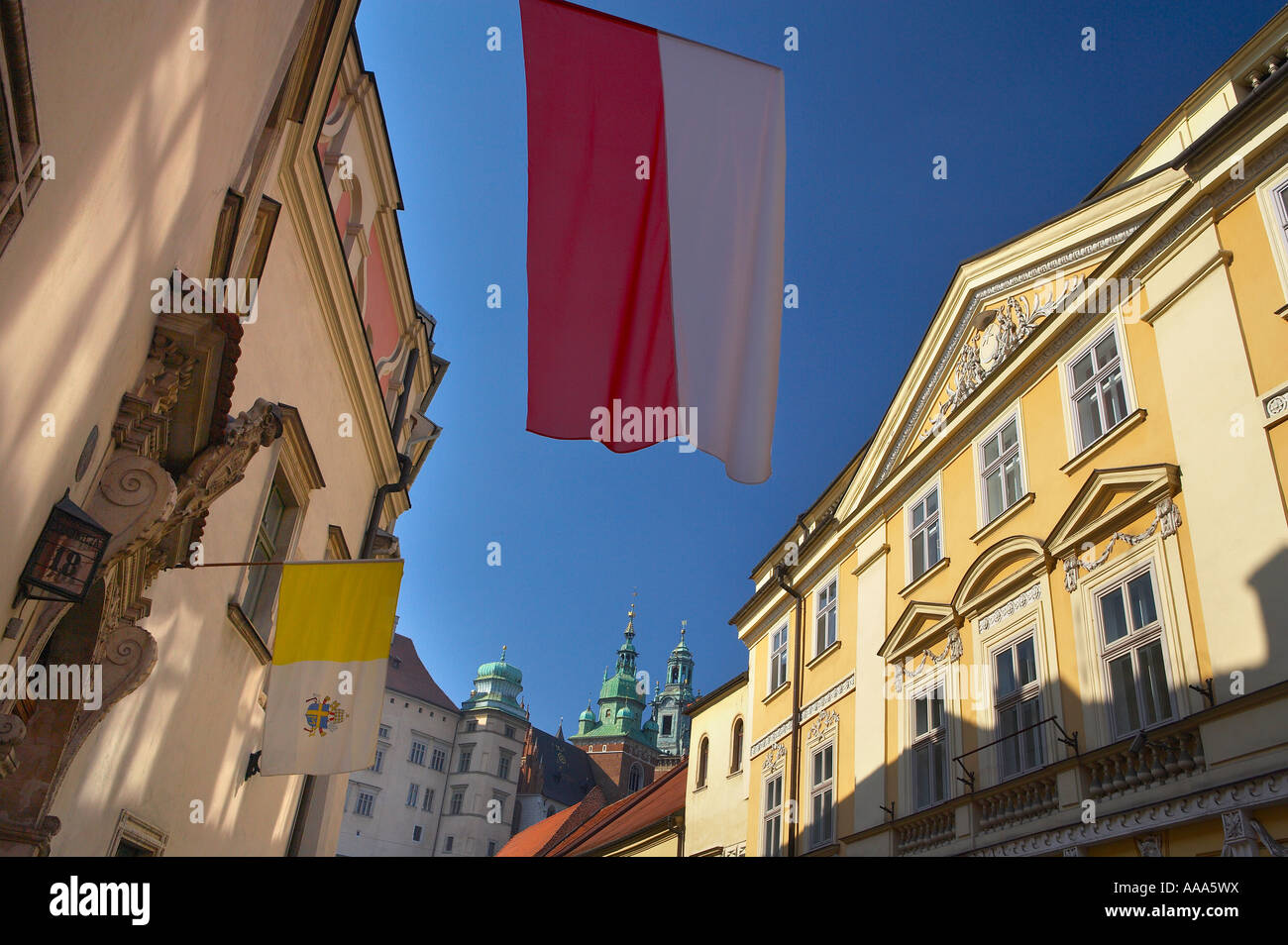 Ulica Kanonicza, Stare Miasto Old Town, el Wawel, Cracovia, Cracovia, Polonia. Foto de stock