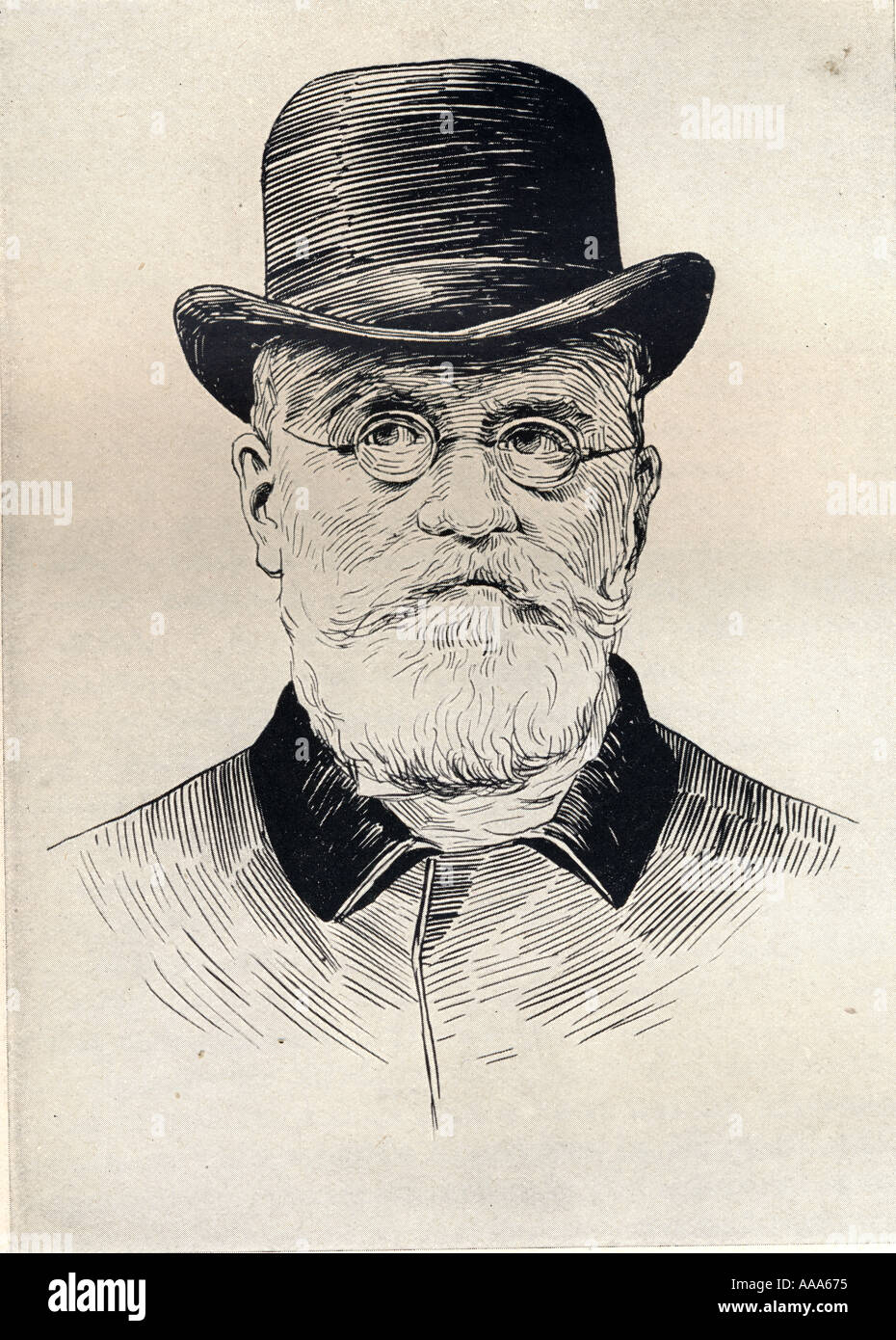 Karl Friedrich August Ferdinand Julius von Holstein, aka la eminencia gris del Ministerio de Relaciones Exteriores alemán, 1837 - 1909. Foto de stock