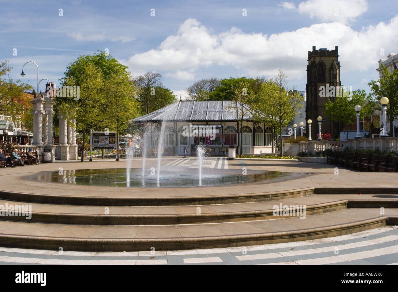 Southport uk Princess Diana Memorial Fountain Town Center, Merseyside (Reino Unido) Foto de stock