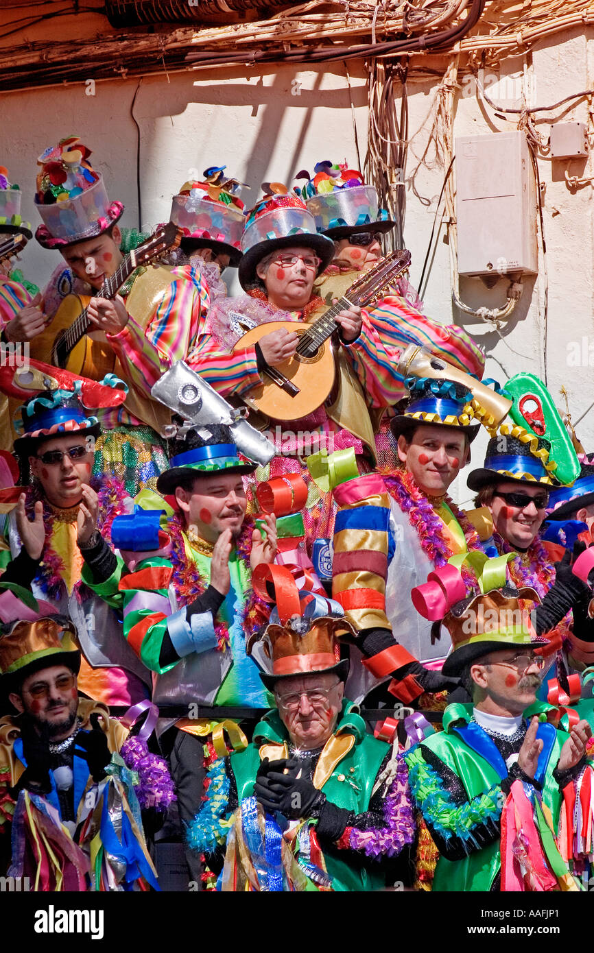 Pitos del carnaval, Cádiz, España foto de Stock