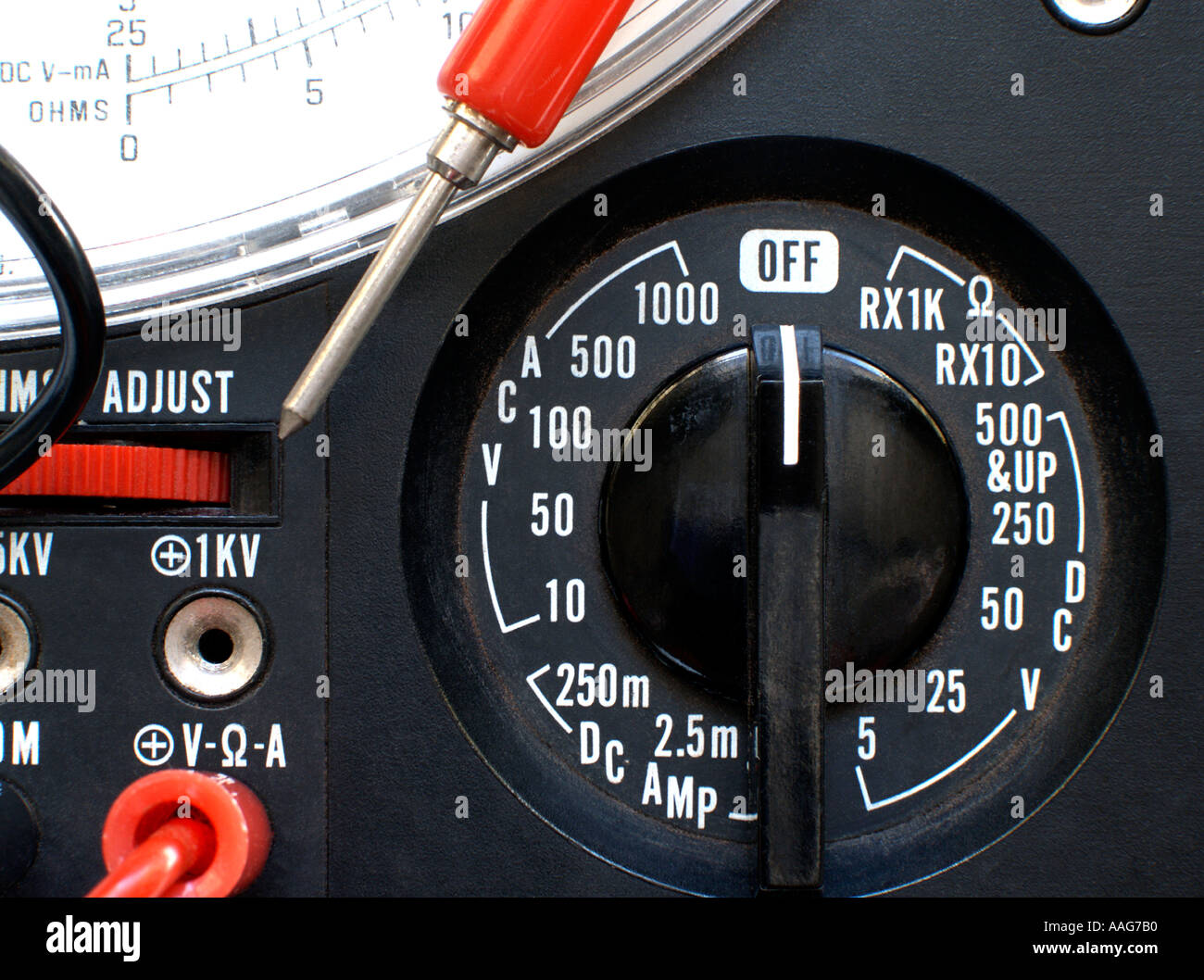 Multímetro analógico Dial Fotografía de stock Alamy