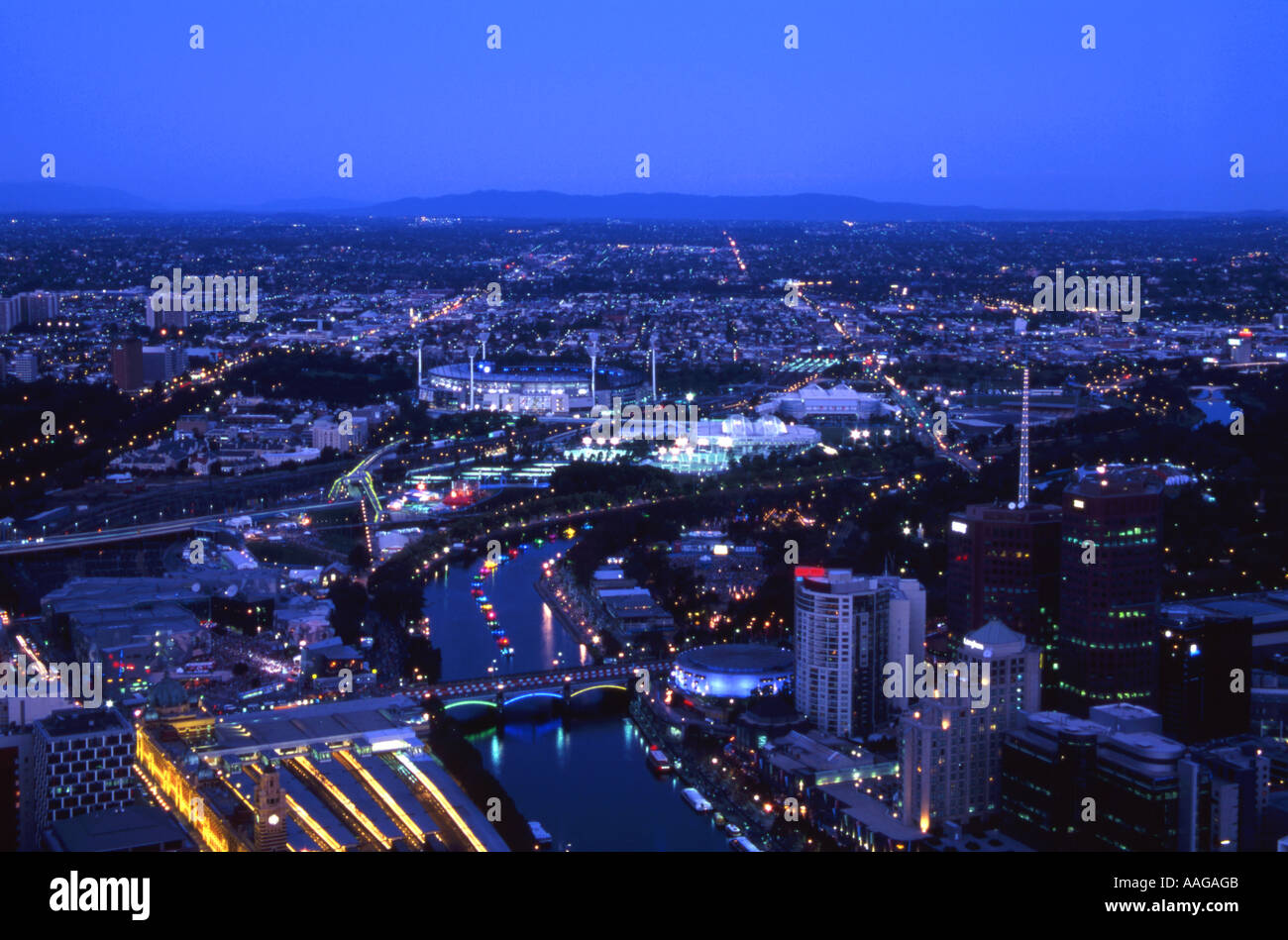 El Río Yarra MCG durante 2006 Juegos de la Commonwealth de Australia Victoria Melbourne Foto de stock