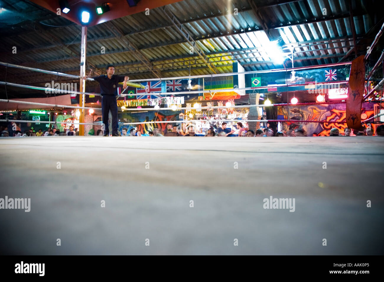 Boxeo Muay Thai en Tailandia Chiang Mai Foto de stock