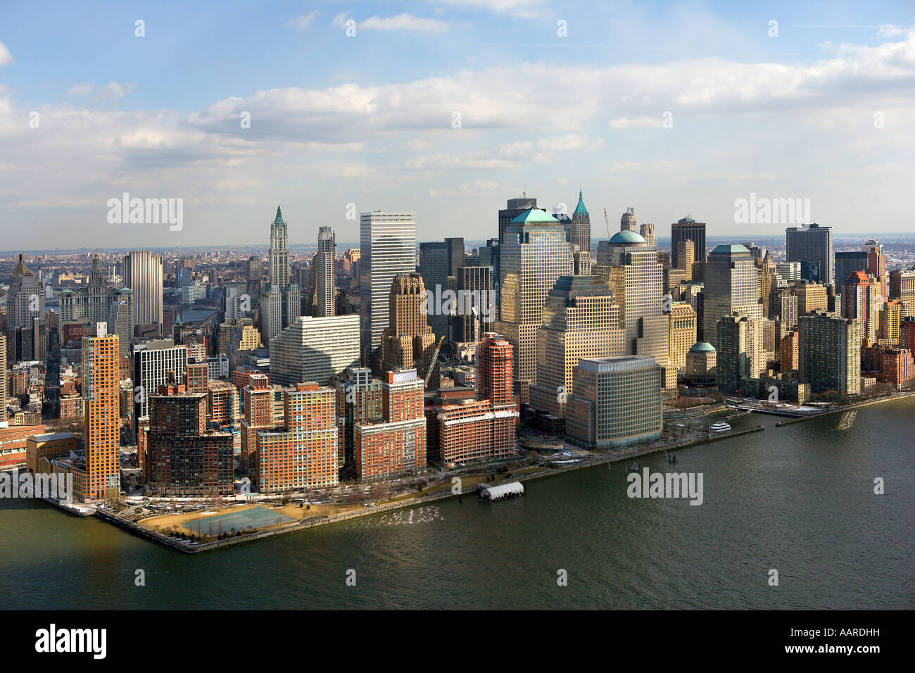 El distrito financiero de la ciudad de Nueva York NY Foto de stock
